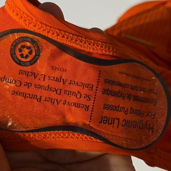 🆕 Vince Camuto Orange 🍊 One-Piece Halter Neck Swimsuit - Picture 7 of 7